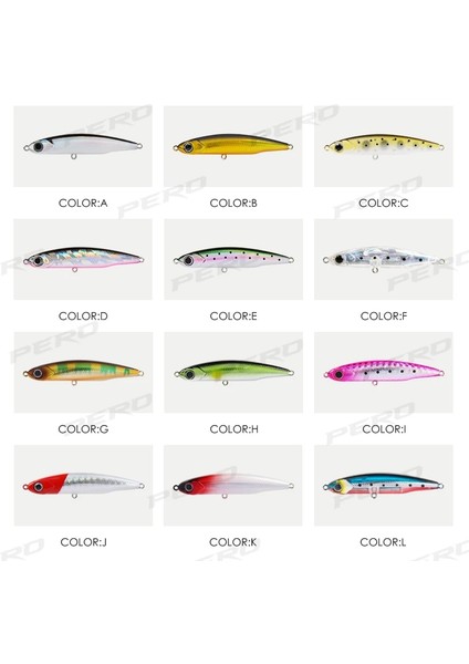 K Tarzı 13.4g 75MM Pero G Ila 13.4g Batan Kalem Yemi Shad Minnow Wobbler Alabalık Uskumru Mikro Deniz Balıkçılık Cazibesi Pike Bass Lures (Yurt Dışından) fırsatları