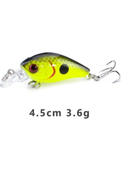 4.5cm-K Tarzı Sealurer Balıkçılık Cazibesi 3.5cm 2g Mini Crankbaits Mikro Sert Pesca Yapay Yemler Mini Cazibesi Minnow Minik Yem (Yurt Dışından)