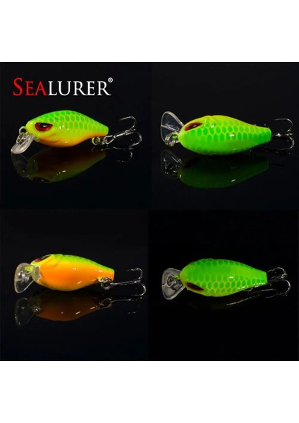4.5cm-K Tarzı Sealurer Balıkçılık Cazibesi 3.5cm 2g Mini Crankbaits Mikro Sert Pesca Yapay Yemler Mini Cazibesi Minnow Minik Yem (Yurt Dışından) modelleri