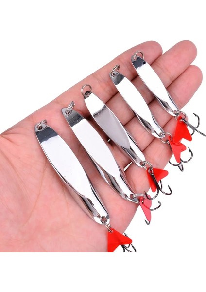 10G Gümüş Tarzı G Metal Er Kaşık Balıkçılık Cazibesi Sert Yemler Sequins Gürültü Madeni Pul Tüylü Tiz Kanca Olta Takımı (Yurt Dışından) fiyatları