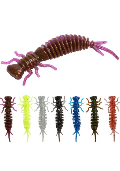 No.8 Stili 1.2g 5.5cm Lot Solucan Larva Yumuşak Yemler 5.5cm.5cmcm Yapay Silikon Yem Jig Wobblers Bas Sazan Pesca Olta Takımı (Yurt Dışından) fiyatları