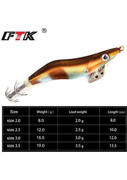 3126-004 Stili 120MM15G Ftk 1pclot Sahte Karides Kanca Ahşap Yem Balıkçılık Cazibesi Wobbler Kalamar Jig Sert Yem Yapay Cazibesi Jig Cazibesi Ahtapot Yem 624 (Yurt Dışından) fırsatları