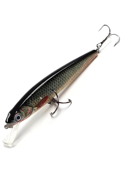 NO.448 Stili 12G Yüzen Swimbait Sert Yem Minnow Balıkçılık Cazibesi 10CM 3D Göz Jerkbait Wobblers Balıkçılık Için Crankbaits Seğirme Sert Cazibesi (Yurt Dışından)