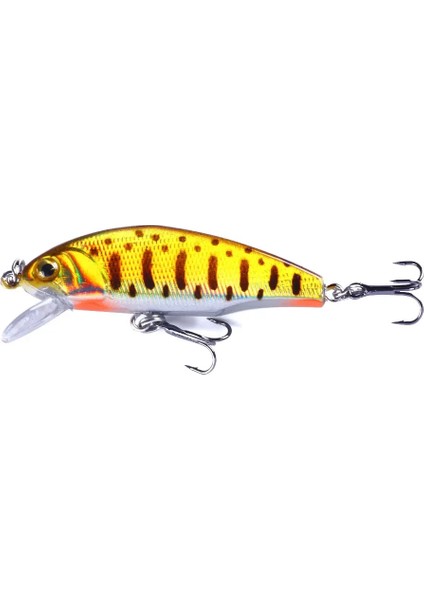 No.2 Tarzı 5cm 3.1g Mking Minnow Balıkçılık Cazibesi Lazer Sert Yapay Yem Aydınlık Wobblers Pike Sazan Yem Crankbaits Olta Takımı (Yurt Dışından) fırsatları