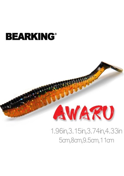 Col.a Stili 80MM10 Adet Bearkıng 5cm 8cm 9.5cm 11CM Balıkçılık Lures Yumuşak Cazibesi Yapay Yem Predator Turna ve Bas Için Pisliklerle Mücadele (Yurt Dışından)
