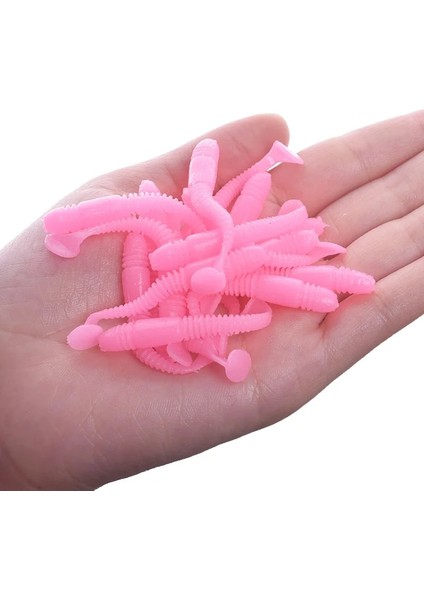 H Tarzı Lot Worms Yumuşak Yem Jig Wobblers Balıkçılık Cazibesi 5cm 1g Tuz Kokusu Silikon Yapay Yemler Kuyruk Yüzmek Bas Sazan Pesca Mücadelesi (Yurt Dışından)