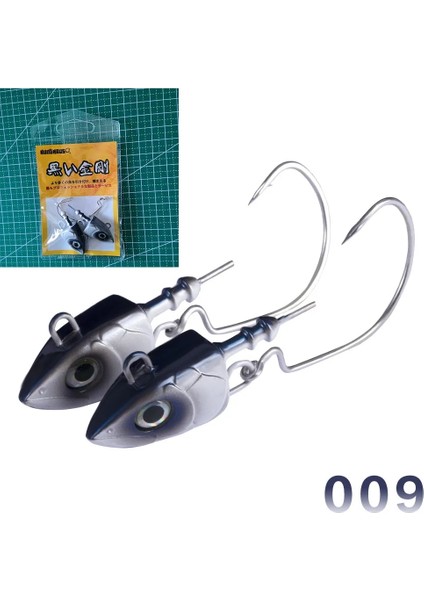 Kafa 009 Stili 85 mm Jig Kafa 12G Hunthouse Black Minnow G G G Easy Shiner Fishing Lure Soft Lure Jig Bait Bass Pike Fishing Leurre Souple (Yurt Dışından)