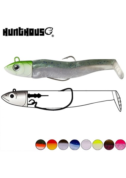 Kafa 009 Stili 85 mm Jig Kafa 12G Hunthouse Black Minnow G G G Easy Shiner Fishing Lure Soft Lure Jig Bait Bass Pike Fishing Leurre Souple (Yurt Dışından) fiyatları