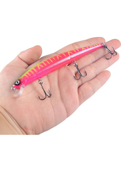 191-5 Style 1 Adet Balıkçılık Lures 12.5cmg Minnow Cazibesi Çıngırak Yüksek Li Sert Yem Crankbait Wobbler Olta Takımı Leurre Peche Pike Için (Yurt Dışından)