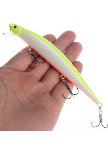 191-5 Style 1 Adet Balıkçılık Lures 12.5cmg Minnow Cazibesi Çıngırak Yüksek Li Sert Yem Crankbait Wobbler Olta Takımı Leurre Peche Pike Için (Yurt Dışından)