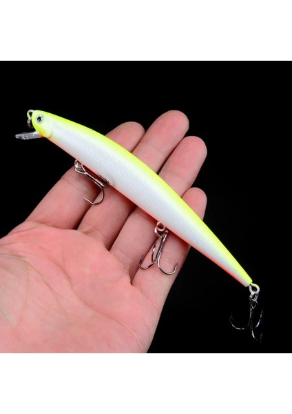 110-6 Style 1 Adet Balıkçılık Lures 12.5cmg Minnow Cazibesi Çıngırak Yüksek Li Sert Yem Crankbait Wobbler Olta Takımı Leurre Peche Pike Için (Yurt Dışından)