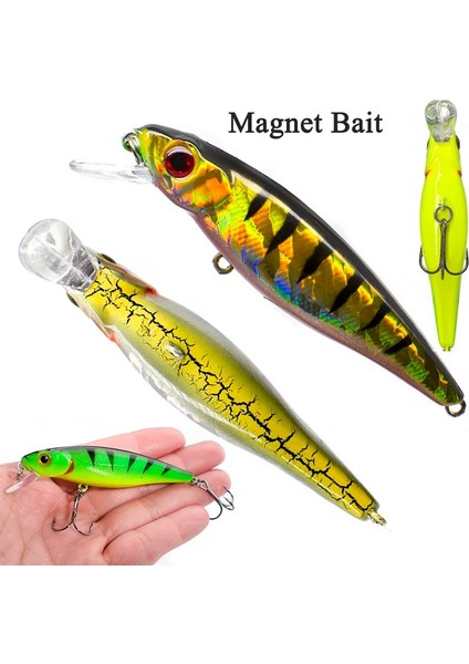 C Stili Mıknatıs Yüzen Minnow Bait 0.32OZ.34IN Balıkçılık Yemleri Alabalık Crankbaits Uzun Döküm Balıkçılık Lureatfish Carpbait Lures (Yurt Dışından) fiyatları