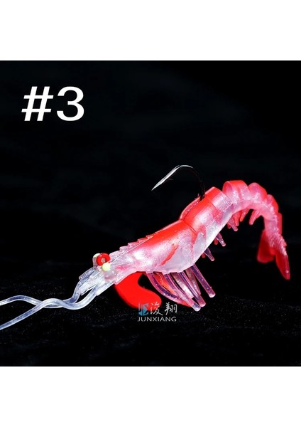 Renk-3 Tarzı 7g Multinode Karides Lures Işık Karidesleri ile Deniz Balıkçılığı Yumuşak Yem Levrek 7g 12G18G Levrek Karides Yemi (Yurt Dışından)