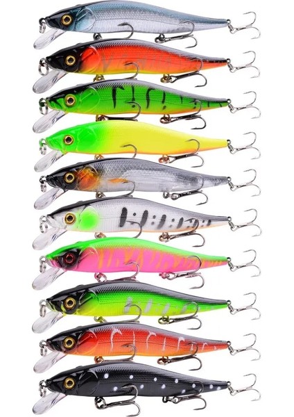 F2 Stili 1 Adet Minnow Balıkçılık Cazibesi 12CMG 3D Gözler Yapay Yem Crankbait Wobbler Sert Yem Bas Levrek Sazan Olta Takımı Swimbait (Yurt Dışından) fırsatları