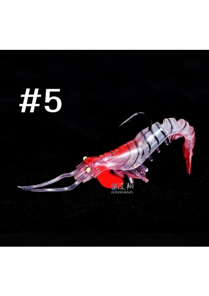 Renk-5 Tarzı 7g Multinode Karides Lures Işık Karidesleri ile Deniz Balıkçılığı Yumuşak Yem Levrek 7g 12G18G Levrek Karides Yemi (Yurt Dışından)
