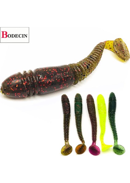 Karışık Renkli 5 Adet Tarzı Yumuşak Silikon Cazibesi Kauçuk Solucan Grubs T Kuyruk Balıkçılık Yemleri Için Yapay Sahte Yem Takım Elbise Shad Wobblers Tuz Kokusu Swimbait (Yurt Dışından) fiyatları
