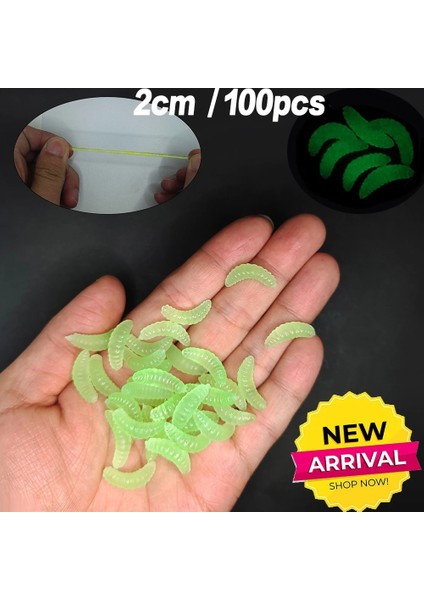2cm B Işıklı Şamandıra Stili 20 Adet-Gerçekçi Kırmızı Solucan Yumuşak Cazibesi Solucan Buz Kış Balıkçılık Silikon Yapay Yem Balık Karides Katkı Maddesi Bas Sazan (Yurt Dışından)