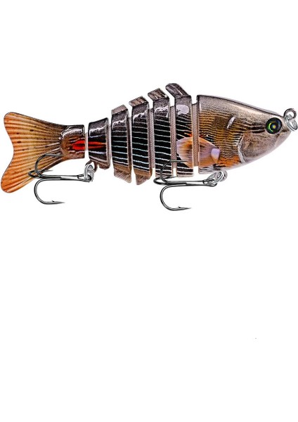 No.13 Tarzı 10CM 15.5g 1 Adetkış Olta Takımı Biyonik Çok Bölümlü Yüzmek Sert YEM10CM.5G Yapay Wobbler Dönen Trolling Pike Sazan Krank Cazibesi (Yurt Dışından)