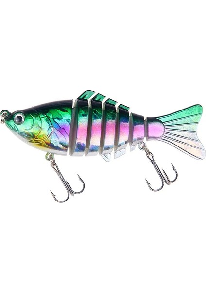 No.23 Tarzı 10CM 15.5g 1 Adetkış Olta Takımı Biyonik Çok Bölümlü Yüzmek Sert YEM10CM.5G Yapay Wobbler Dönen Trolling Pike Sazan Krank Cazibesi (Yurt Dışından)