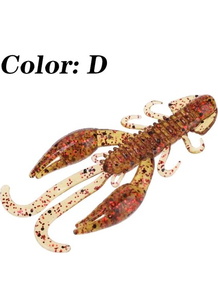 D Stili 70MM 5.5g Jig Wobblers Silikon Yumuşak Yem Balık Kokusu Solucan Istakoz Balık Tutma Lures Karides Şamandıra Döner Twintails Deniz Balıkçılığı (Yurt Dışından)