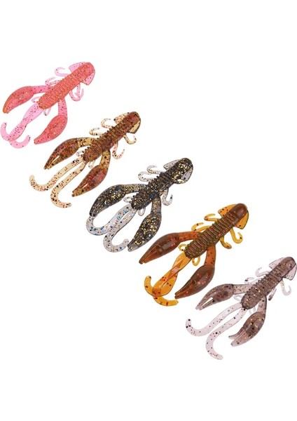 D Stili 70MM 5.5g Jig Wobblers Silikon Yumuşak Yem Balık Kokusu Solucan Istakoz Balık Tutma Lures Karides Şamandıra Döner Twintails Deniz Balıkçılığı (Yurt Dışından) fiyatları