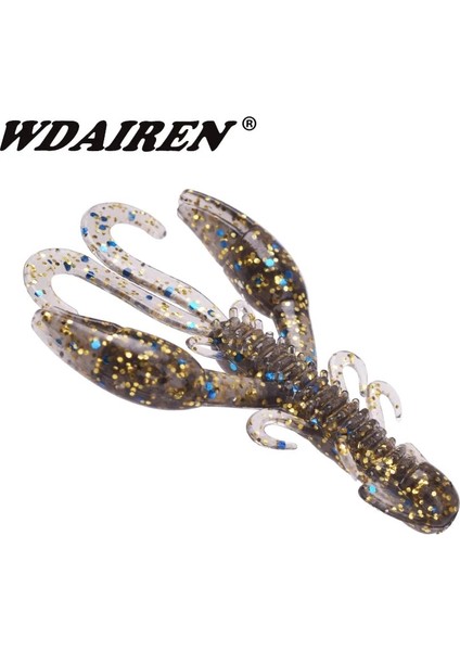 D Stili 70MM 5.5g Jig Wobblers Silikon Yumuşak Yem Balık Kokusu Solucan Istakoz Balık Tutma Lures Karides Şamandıra Döner Twintails Deniz Balıkçılığı (Yurt Dışından) indirimleri