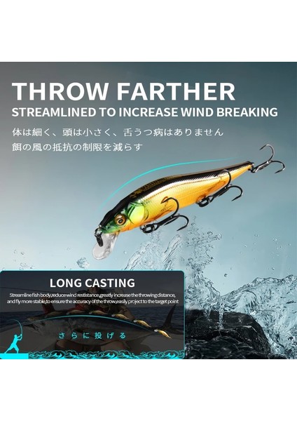 K Tarzı Bearkıng 9.8cm 10G Sp Dalış Profesyonel Minnow Wobbler Balıkçılık Lures Li Jerkbaits Yapay Yem Predator Takımları (Yurt Dışından) fırsatları