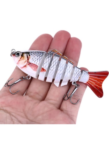 No.13 Tarzı 10CM 15.5g 1 Adetkış Olta Takımı Biyonik Çok Bölümlü Yüzmek Sert YEM10CM.5G Yapay Wobbler Dönen Trolling Pike Sazan Krank Cazibesi (Yurt Dışından)
