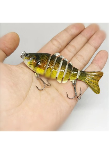 No.13 Tarzı 10CM 15.5g 1 Adetkış Olta Takımı Biyonik Çok Bölümlü Yüzmek Sert YEM10CM.5G Yapay Wobbler Dönen Trolling Pike Sazan Krank Cazibesi (Yurt Dışından)