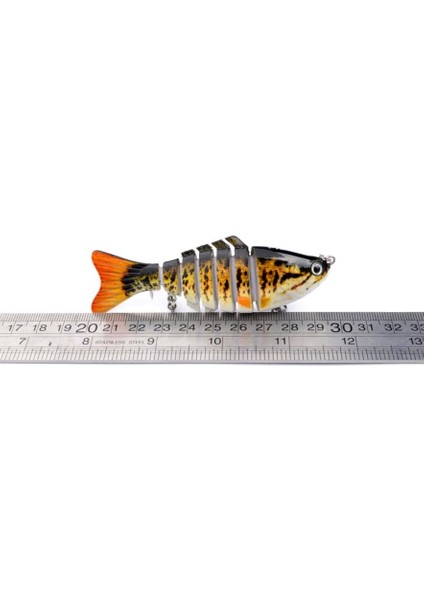 No.13 Tarzı 10CM 15.5g 1 Adetkış Olta Takımı Biyonik Çok Bölümlü Yüzmek Sert YEM10CM.5G Yapay Wobbler Dönen Trolling Pike Sazan Krank Cazibesi (Yurt Dışından)