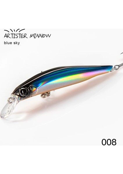 No.8 Stili 80MM 8.5g Hunthouse Sanatçısı Minnow Balıkçılık Cazibesi Sert Yem Batan Minnow Wobbler Swimbait Gg Levrek Için Tuzlu Su Sessizliği (Yurt Dışından)