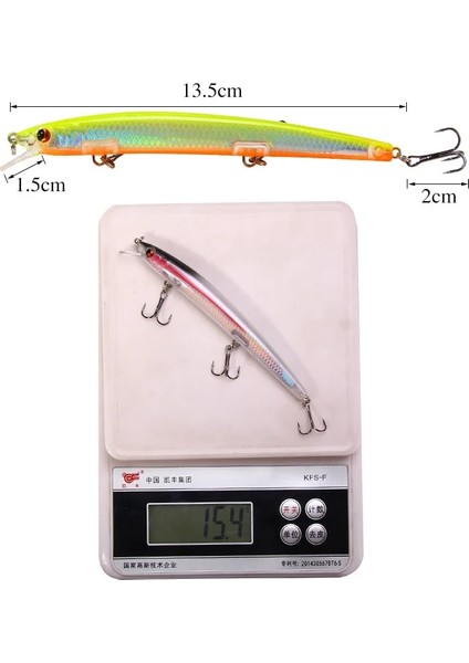 No.1 Tarzı .4g 13.5cm Uçan Adam Yüzen Bir Lazer Fırlatıyor Balıkçılık Yemleri Wobbler Yüzen Trolling Yapay Yem Crankbait Sazan (Yurt Dışından)
