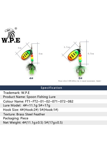 No.71 Stili 16.9g Wpe Komodo Er Cazibesi 11.1g.9g Metal Balıkçılık Cazibesi Yapay Sert Yem Tüy Kaşığı Olta Takımı Crankbait Pike (Yurt Dışından)