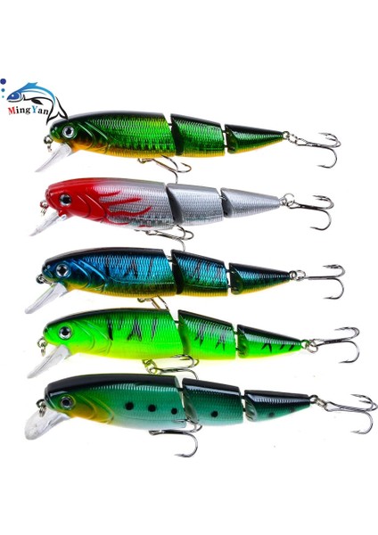 No.4 Tarzı 1 Adet Wobblers Balıkçılık Cazibesi Çok Bölümlü Sert Baitg Yapay Yem Minnow Cazibesi Crankbait Levrek Sazan Olta Takımı Cazibesi (Yurt Dışından) fiyatları