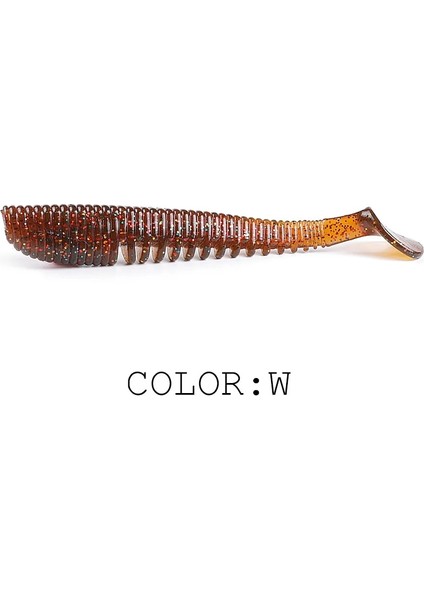 W Stili 110MM 4 Adet Upercontinent Balıkçılık Lures Yumuşak Cazibesi Suni Yem Predator Turna ve Pike Için Mücadele (Yurt Dışından)