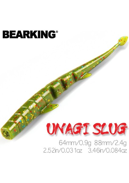 K Tarzı 64MM 20 Adet Bearkıng Unagı Slug Soft Lures Fishing Artificial Lures Silicone Bass Pike Minnow Swimbait Jigging Plastic Baits Worm (Yurt Dışından) fiyatları