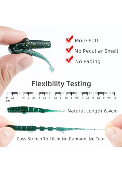 K Tarzı 64MM 20 Adet Bearkıng Unagı Slug Soft Lures Fishing Artificial Lures Silicone Bass Pike Minnow Swimbait Jigging Plastic Baits Worm (Yurt Dışından) fırsatları