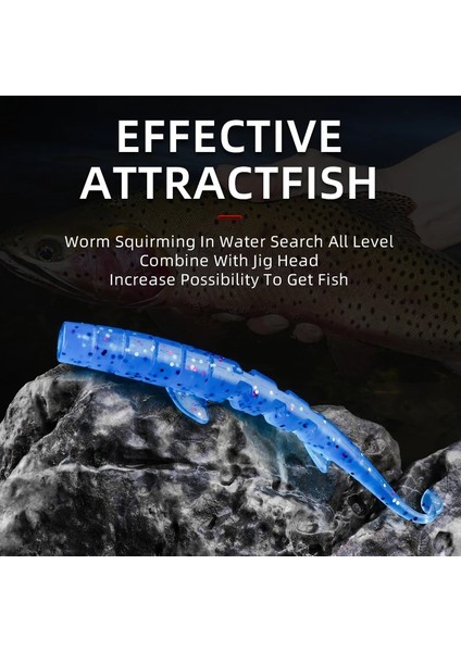 K Tarzı 64MM 20 Adet Bearkıng Unagı Slug Soft Lures Fishing Artificial Lures Silicone Bass Pike Minnow Swimbait Jigging Plastic Baits Worm (Yurt Dışından) indirimleri