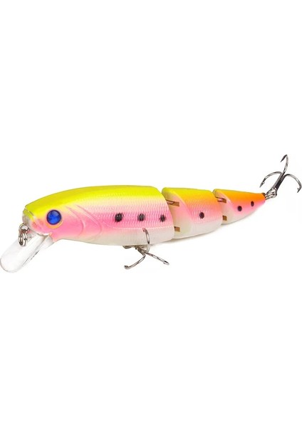 No.7 Tarzı 1 Adet Wobblers Balıkçılık Cazibesi Çok Bölümlü Sert Baitg Yapay Yem Minnow Cazibesi Crankbait Levrek Sazan Olta Takımı Cazibesi (Yurt Dışından)