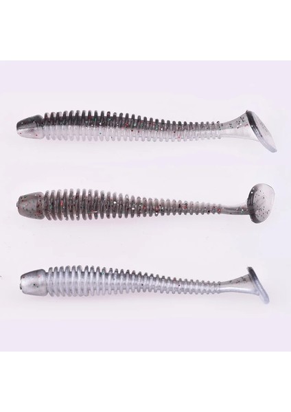 G Tarzı 50MM 1g 10 Adet Proleurre Balıkçılık Solucan Yumuşak Lures Jig Wobblers 5cm 7cm 9cm Sazan Bass Için Kolay Parlatıcı Yapay Çift Renk Silikon Swimbait (Yurt Dışından)