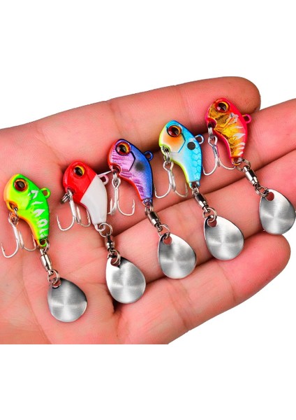 No.1 Tarzı 6g 1 Adet Gerçekçi Mini Yüzme Sert Yem 6G15G28G Metal Dönen Titreşim Vıb Pullu Batık Wobbler Kış Olta Takımı (Yurt Dışından)