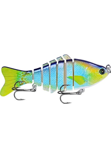 No.8 Stili 1 Adet Balıkçılık Cazibesi Çok Bölümlü Wobblers Pike Sert Baitg Yapay Minnow Crankbait Trolling Levrek Sazan Olta Takımı (Yurt Dışından)