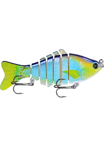 No.8 Stili 1 Adet Eklemli Çok Bölümlü Balıkçılık Cazibesi 10CG Wobbler Crankbait Yapay Sert Yem Swimbait Trolling Sazan Olta Takımı (Yurt Dışından)