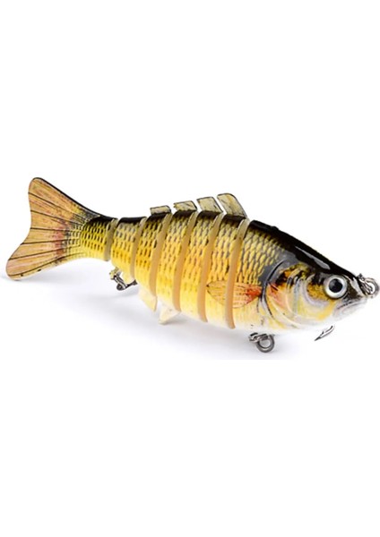 No.1 Tarzı 10CM 15.5g 1 Adetkış Olta Takımı Biyonik Çok Bölümlü Yüzmek Sert YEM10CM.5G Yapay Wobbler Dönen Trolling Pike Sazan Krank Cazibesi (Yurt Dışından)