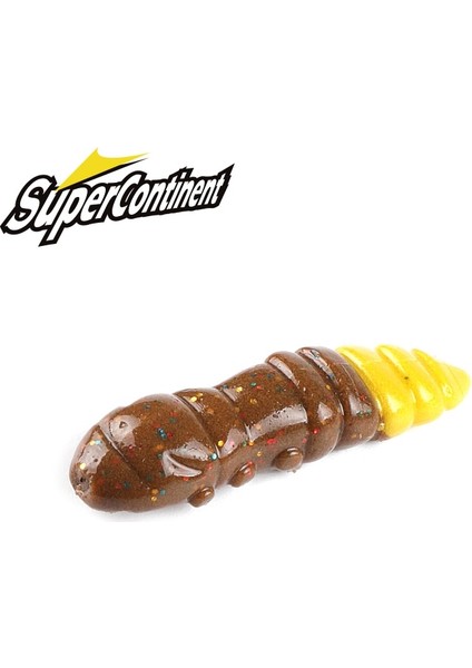 V Tarzı 38MM 18 Adet 1.77G Süper Kıta Pupa Yumuşak Yemler Yumuşak Plastik Yemler Larva Yüzen Tatlı Su Mayoları Silikon Yumuşak Yem Solucan (Yurt Dışından) fiyatları