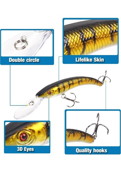 No.3 Tarzı Yeni .5cg Wobbler Balıkçılık Cazibesi Büyük Krank Yemi Minnow Bas Trolling Yapay Yem Turna Sazan Lures Balıkçılık (Yurt Dışından) modelleri
