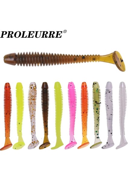 J Tarzı Kolay Parlatıcı Silikon Solucanlar Yumuşak Yemler 5cm 0.7g Jig Wobblers Balıkçılık Lures Yapay Swimbaits Bas Sazan Mücadelesi Için (Yurt Dışından) fiyatları