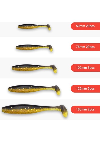 CA150DC Stili 125MM 5 Adet Esfıshıng Es Kolay Parlatıcı Balık Tutma Yemleri Yumuşak Yem Büyük Alabalık Yemleri Cazibesi Crankbait Iscas Yapay Pesca (Yurt Dışından)