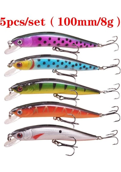 5 Adet 60MM 6g Tarzı Proleurre Yüce Karışık Balıkçılık Cazibesi Kitleri Wobbler Crankbait Swimbait Minnow Sert Baiters Sazan Yem Seti Olta Takımı (Yurt Dışından) indirimleri
