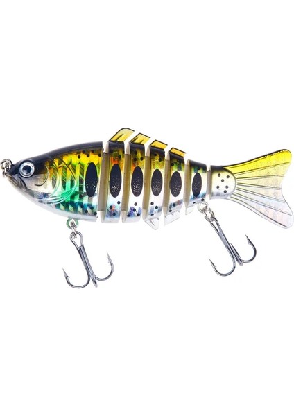 No.21 Tarzı 10CM 15.5g 1 Adetkış Olta Takımı Biyonik Çok Bölümlü Yüzmek Sert YEM10CM.5G Yapay Wobbler Dönen Trolling Pike Sazan Krank Cazibesi (Yurt Dışından)